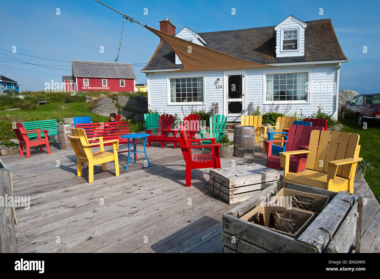 Cottage in Peggy's Cove, Nova Scotia, Canada Stock Photo Alamy