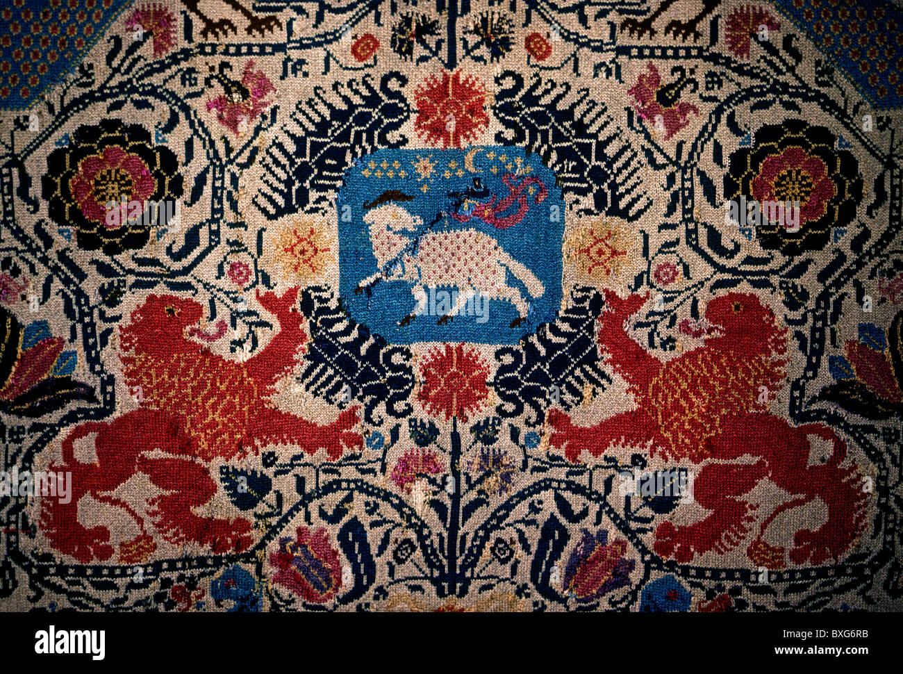 tapestry, Notre-Dame Museum, city of Strasbourg, Strasbourg, Alsace, France, Europe Stock Photo