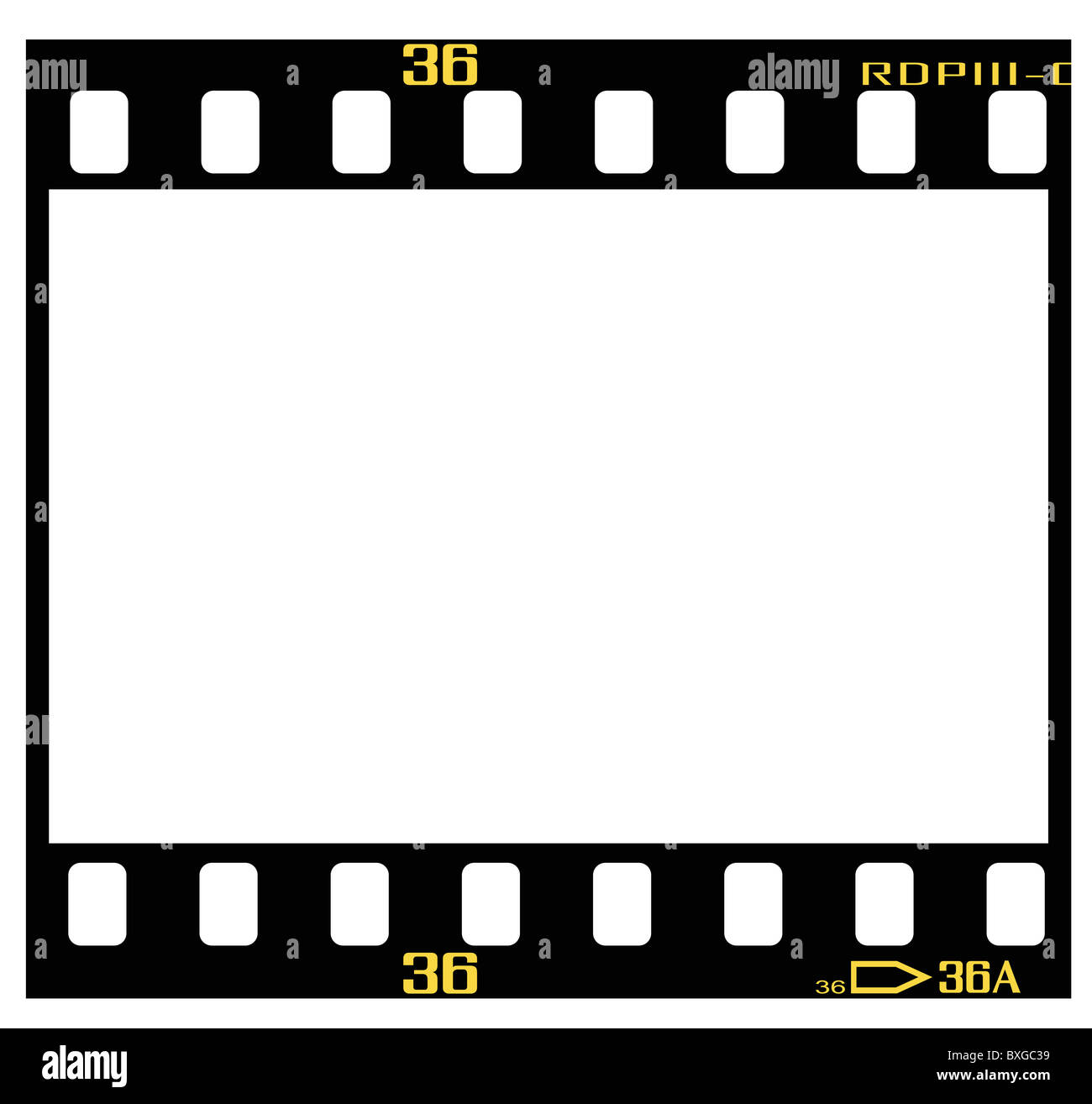 35mm slides frame, with details and accurate dimension Stock Photo Alamy