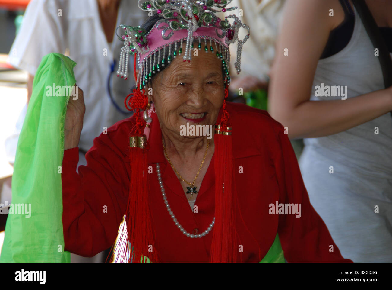 Opera, Beijing, Temple of Heaven, Park, Old man, Old Woman, China Stock Photo