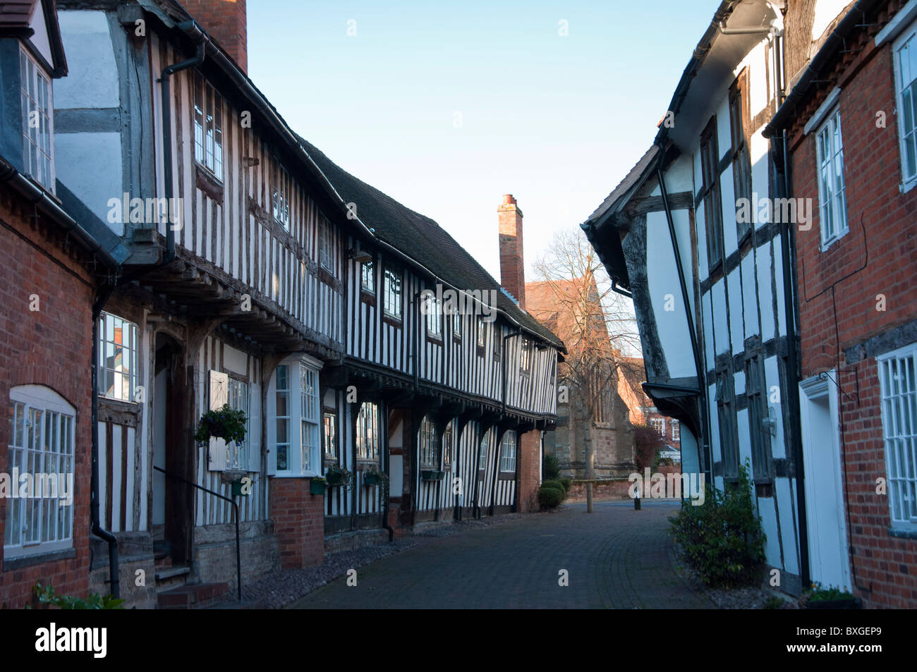 Malt Mill Lane, Alcester, Warwickshire. England Stock Photo Alamy