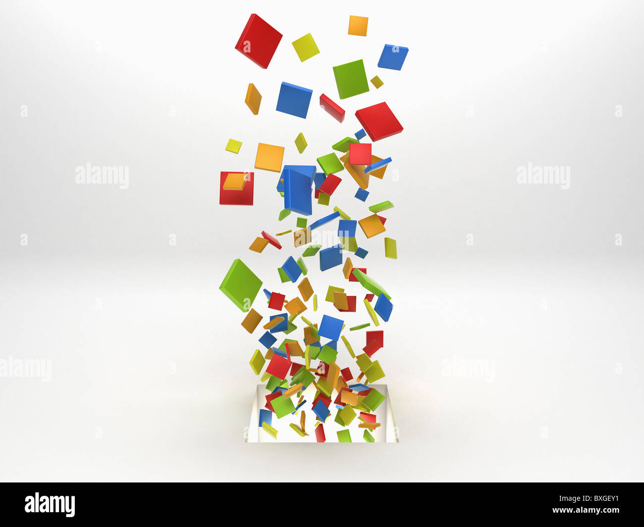 vibrant colored square Stock Photo