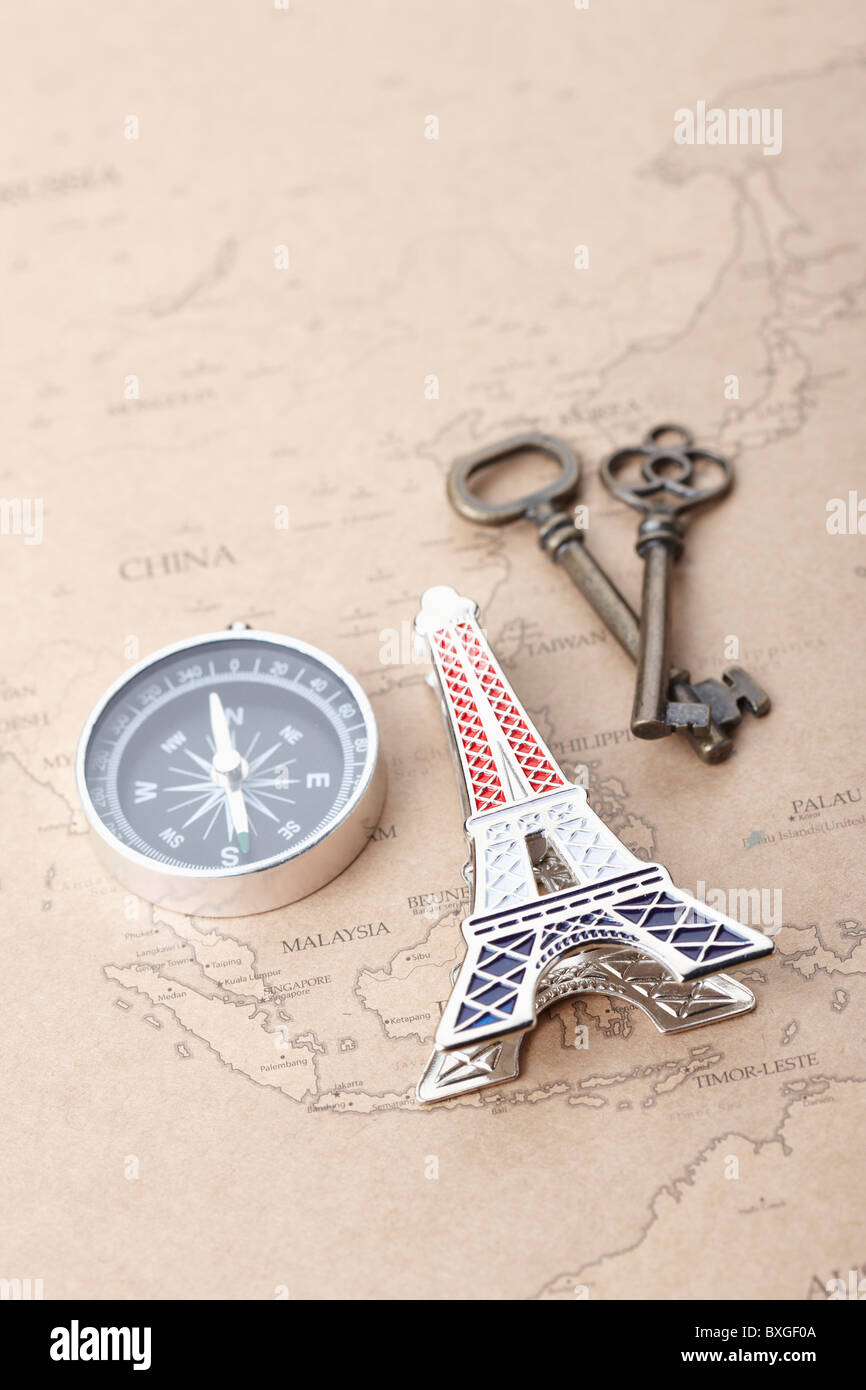 travel and world map Stock Photo - Travel And World Map BXGF0A 