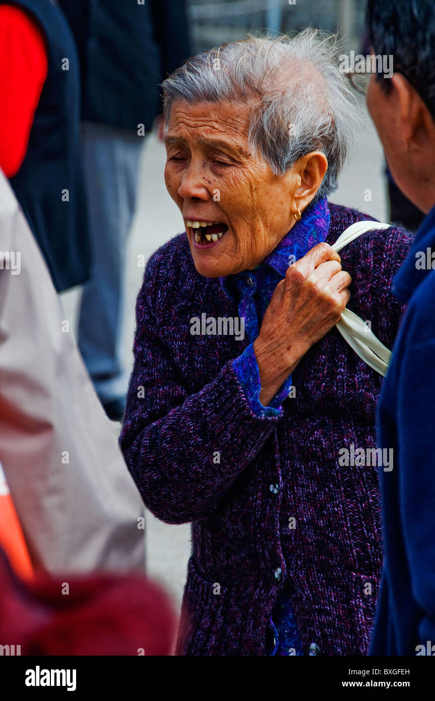 Asian elder woman sad hi-res stock photography and images - Alamy