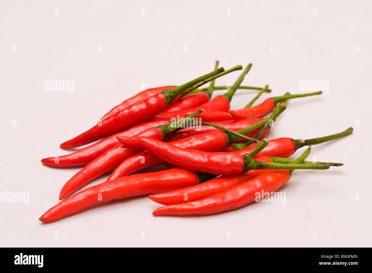 Bunch of Thai chili peppers Stock Photo Alamy