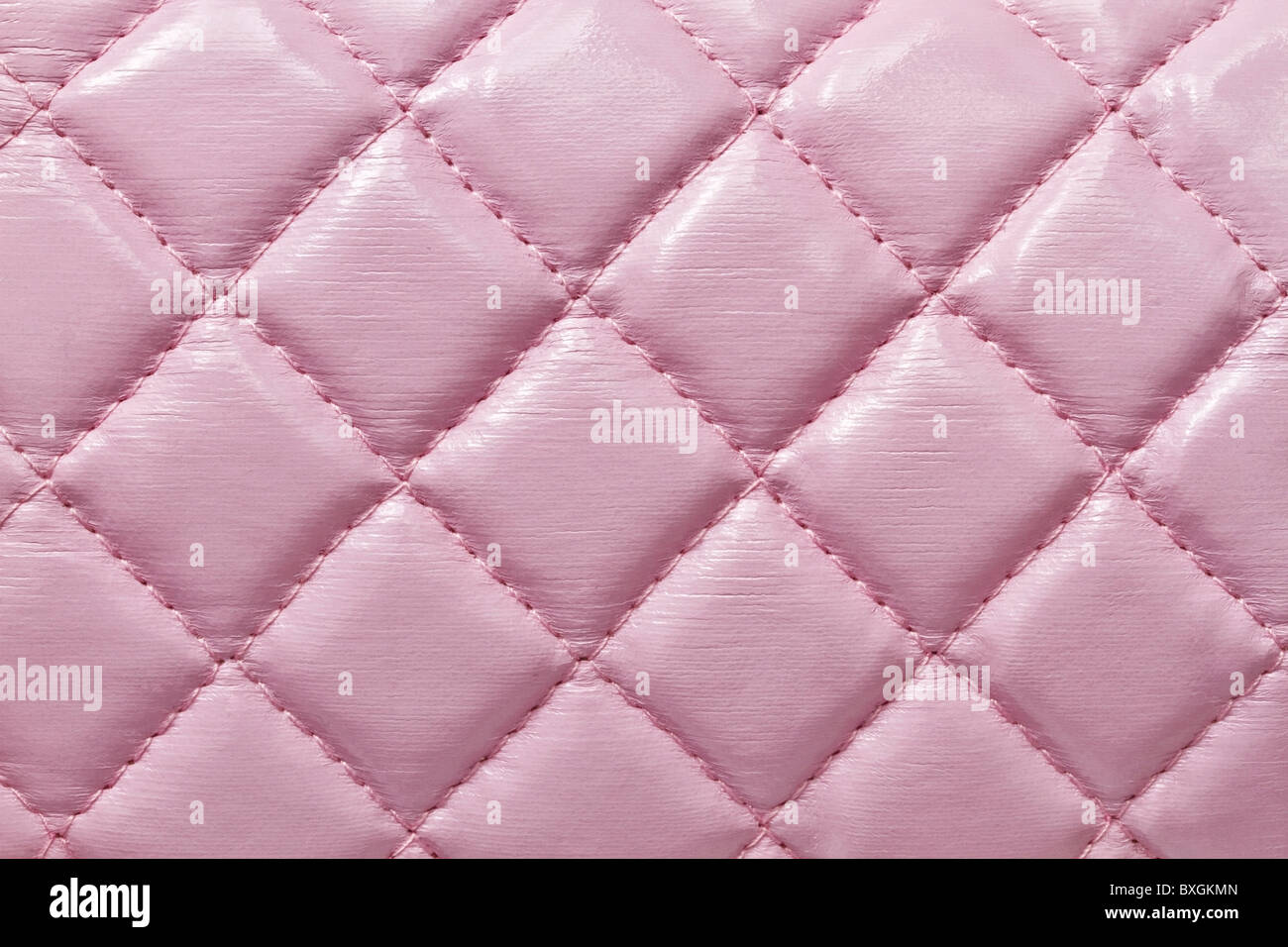Texture of pink leather background closeup Stock Photo