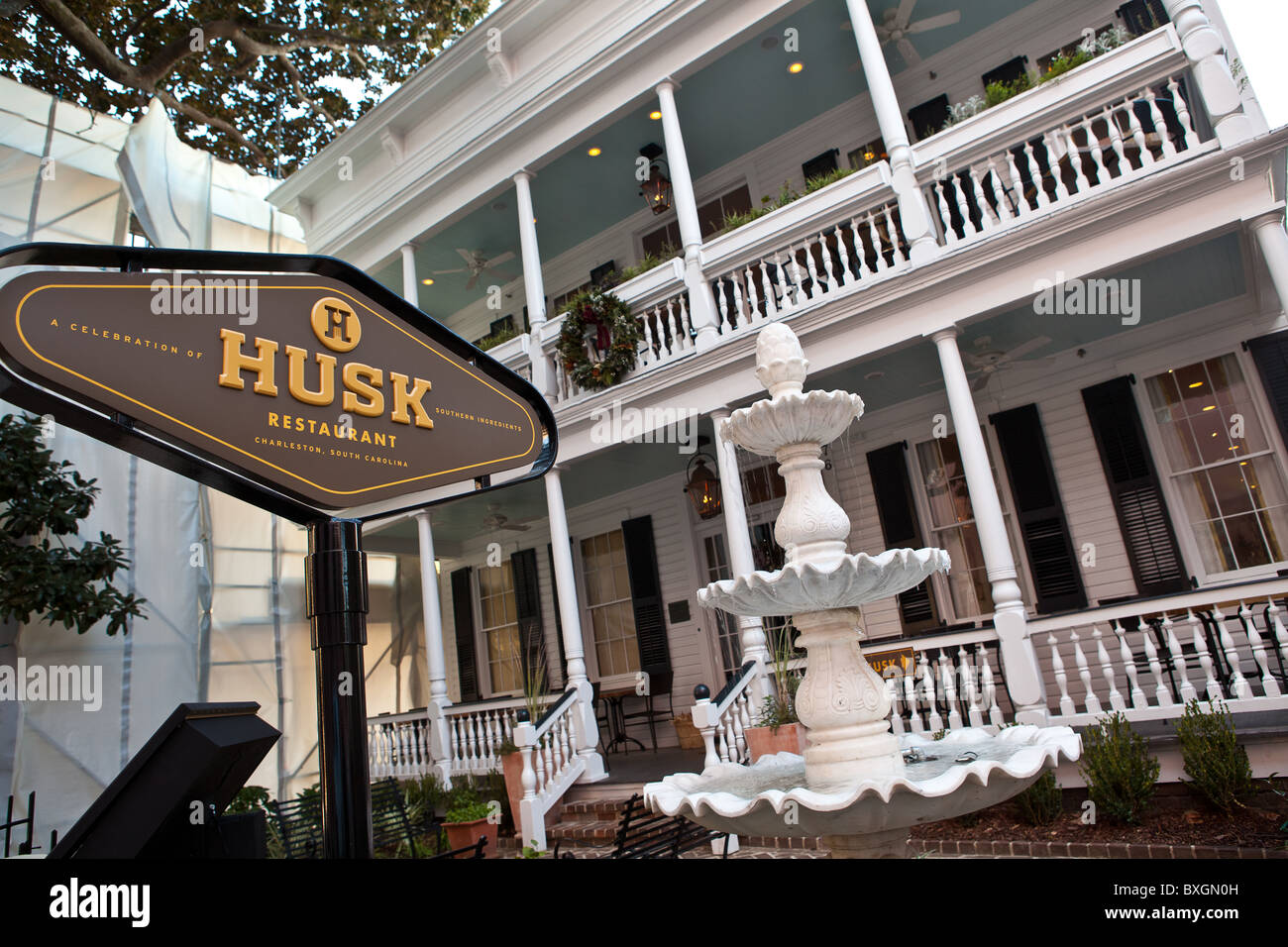 Husk Restaurant in Charleston, SC. Stock Photo