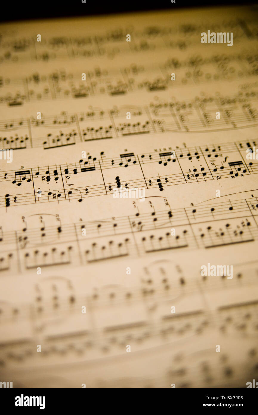 Old Sheet Music Stock Photos &amp; Old Sheet Music Stock Images - Alamy