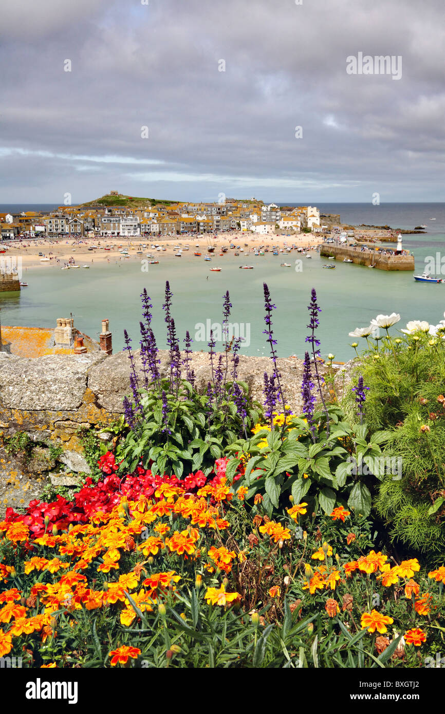 St Ives captured from the Malakoff Stock Photo