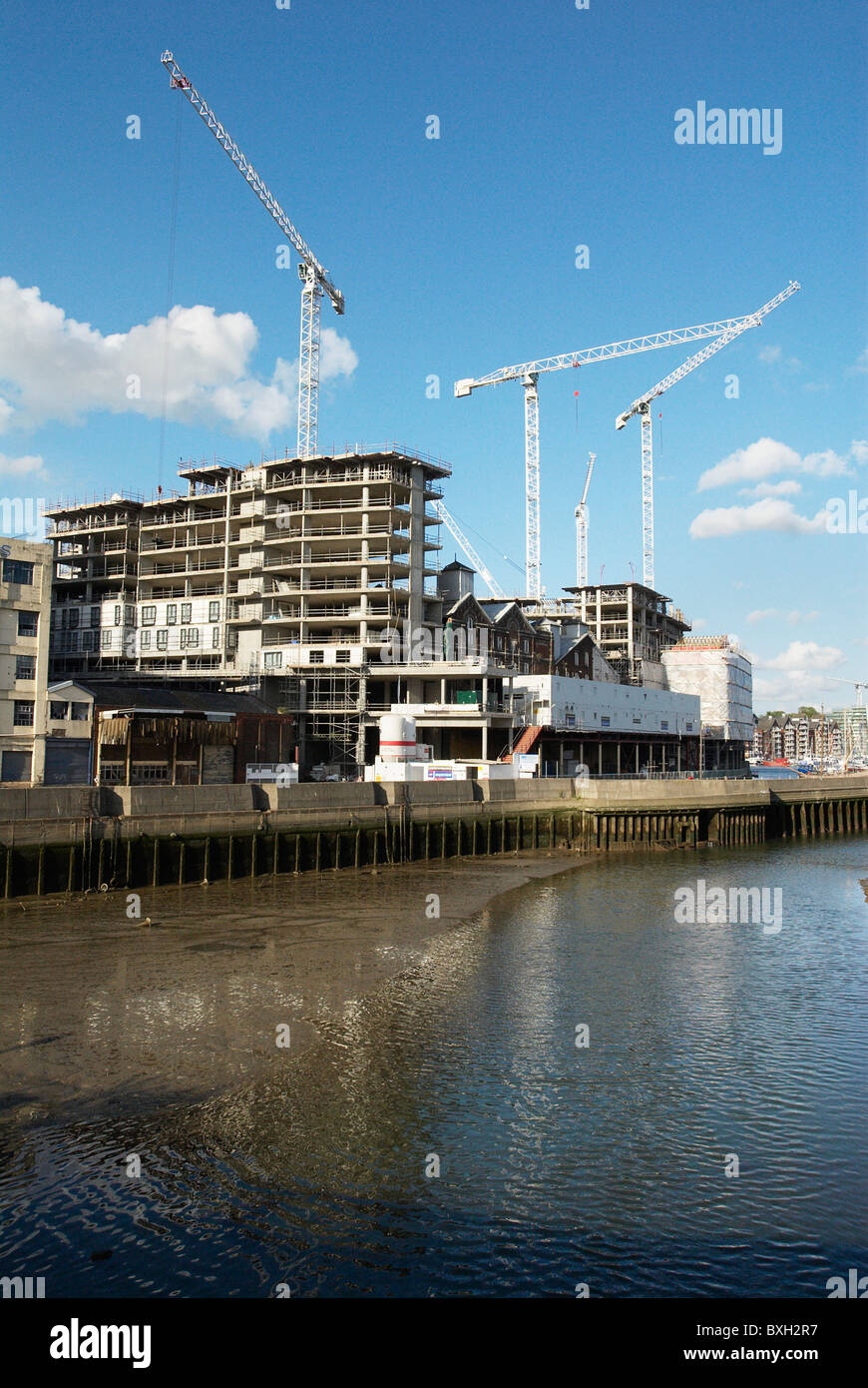 Ipswich Marina development under construction Suffolk UK Stock Photo