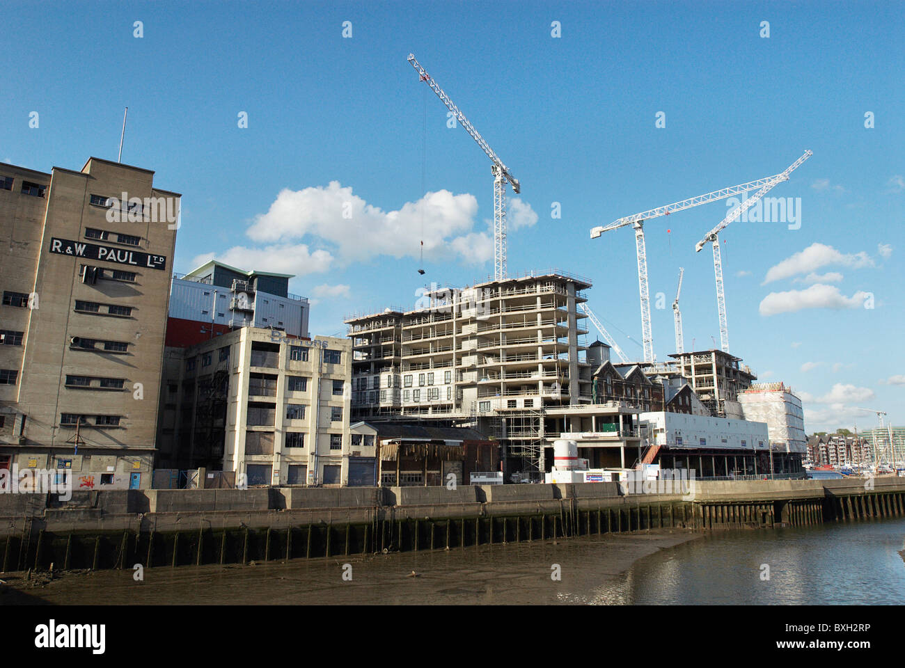 Ipswich Marina development under construction Suffolk UK Stock Photo