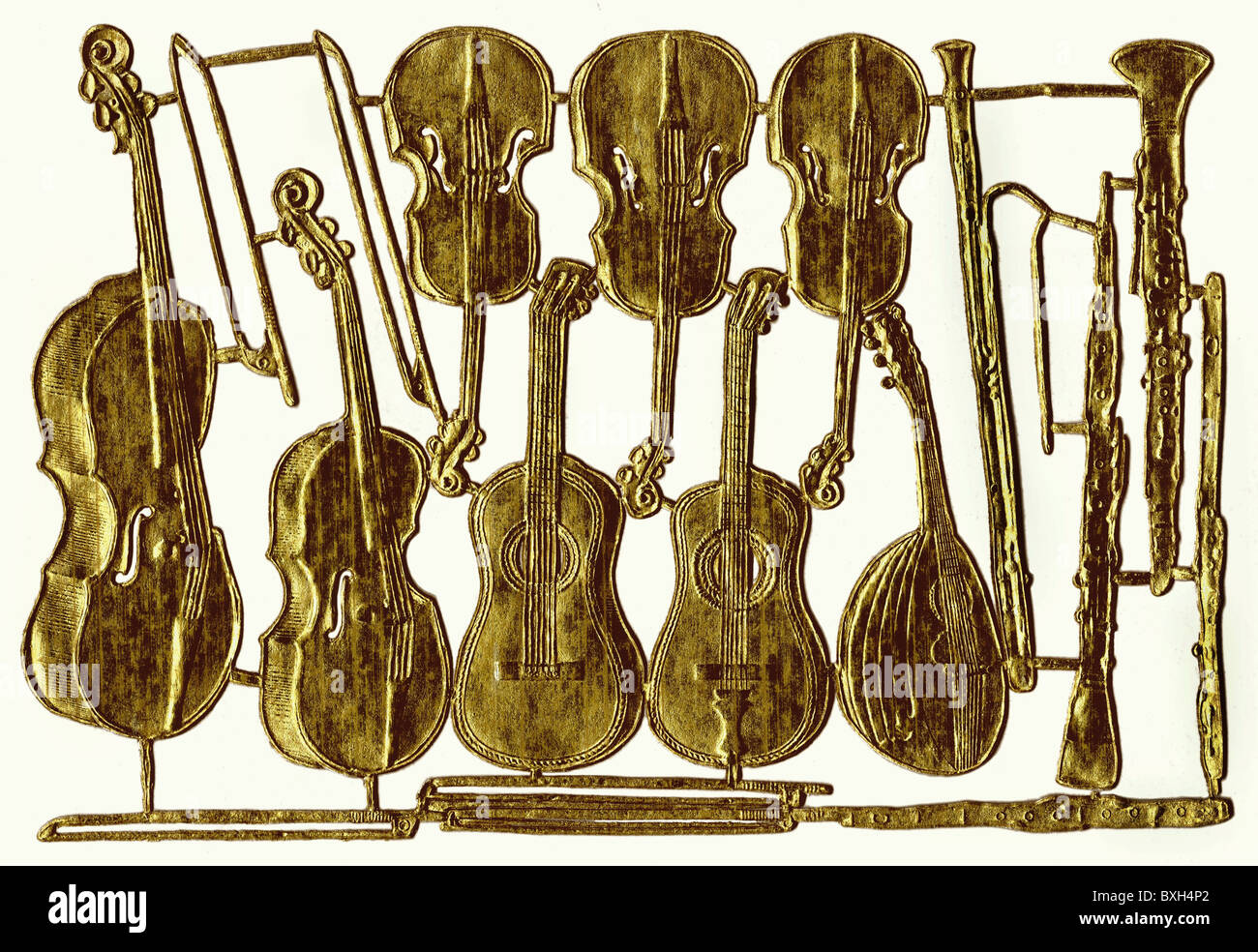 music, instruments, bowed instruments, Great Britain, circa 1905, Additional-Rights-Clearences-Not Available Stock Photo