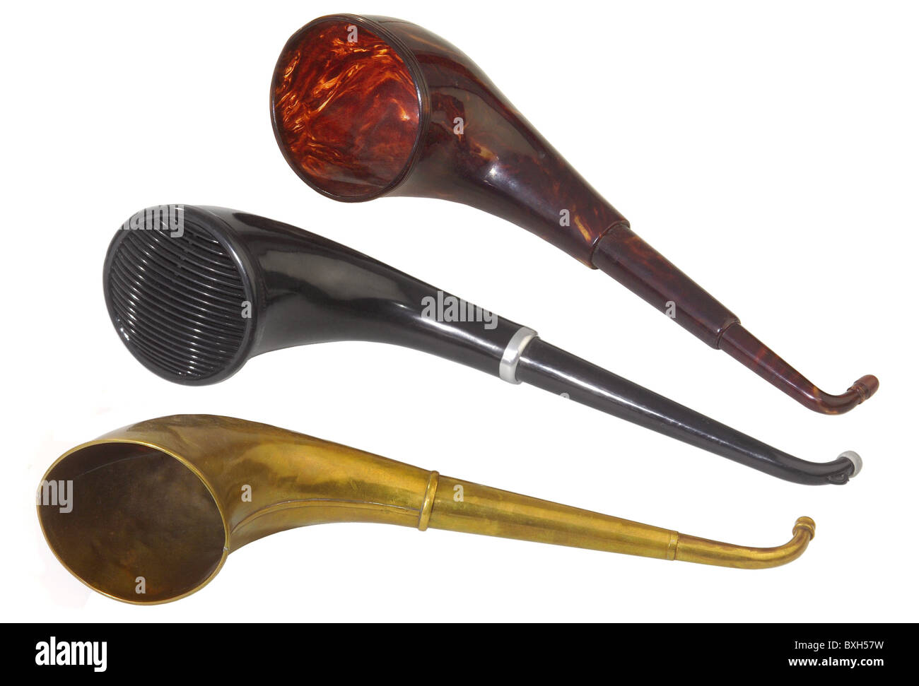 technics, audio, hearing device, eartrumpets, Germany, circa 1900 to 1920, Additional-Rights-Clearences-Not Available Stock Photo