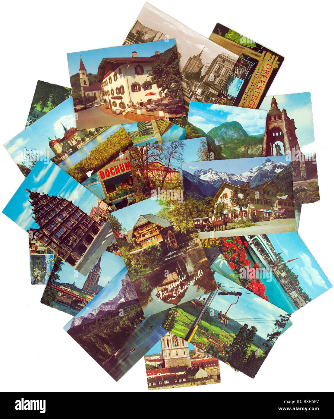 tourism, souvenir, picture postcards, Germany, circa 1965, Additional