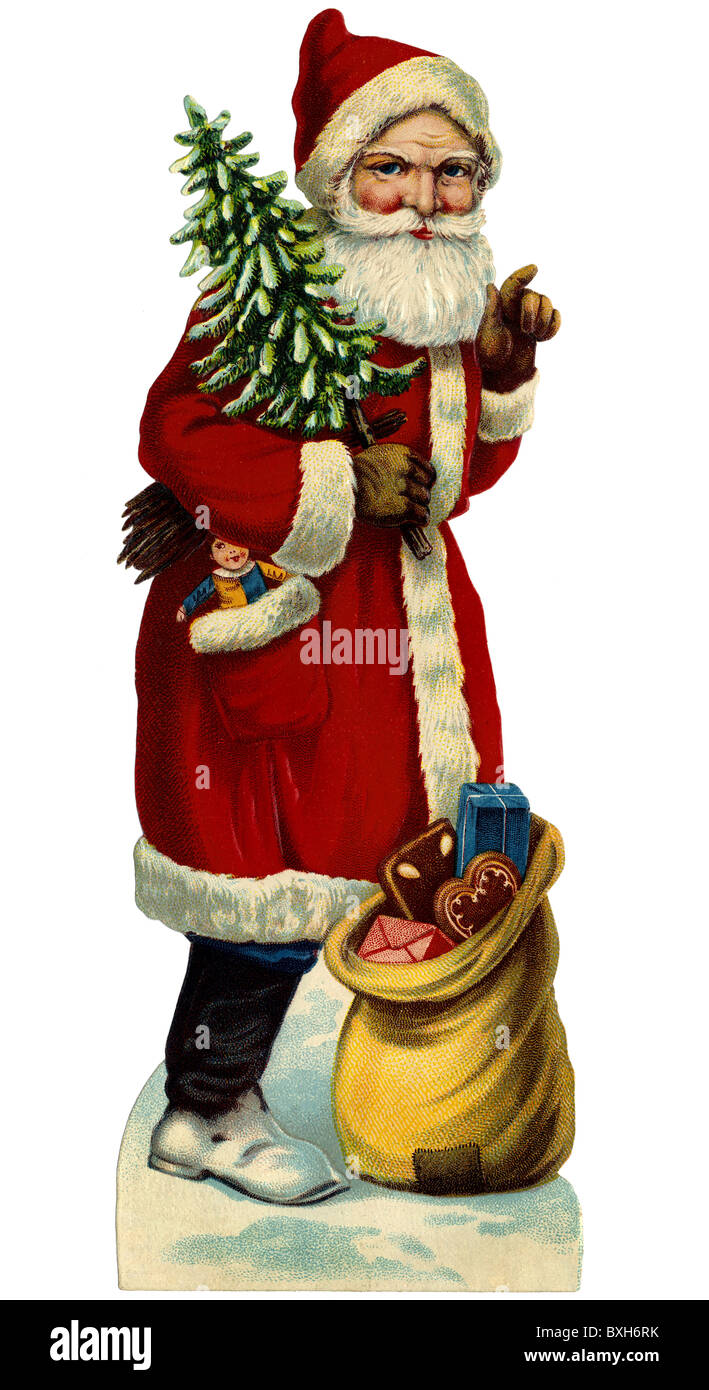 tradition / folklore, Germany, Santa Claus, circa 1929, Additional-Rights-Clearences-Not Available Stock Photo