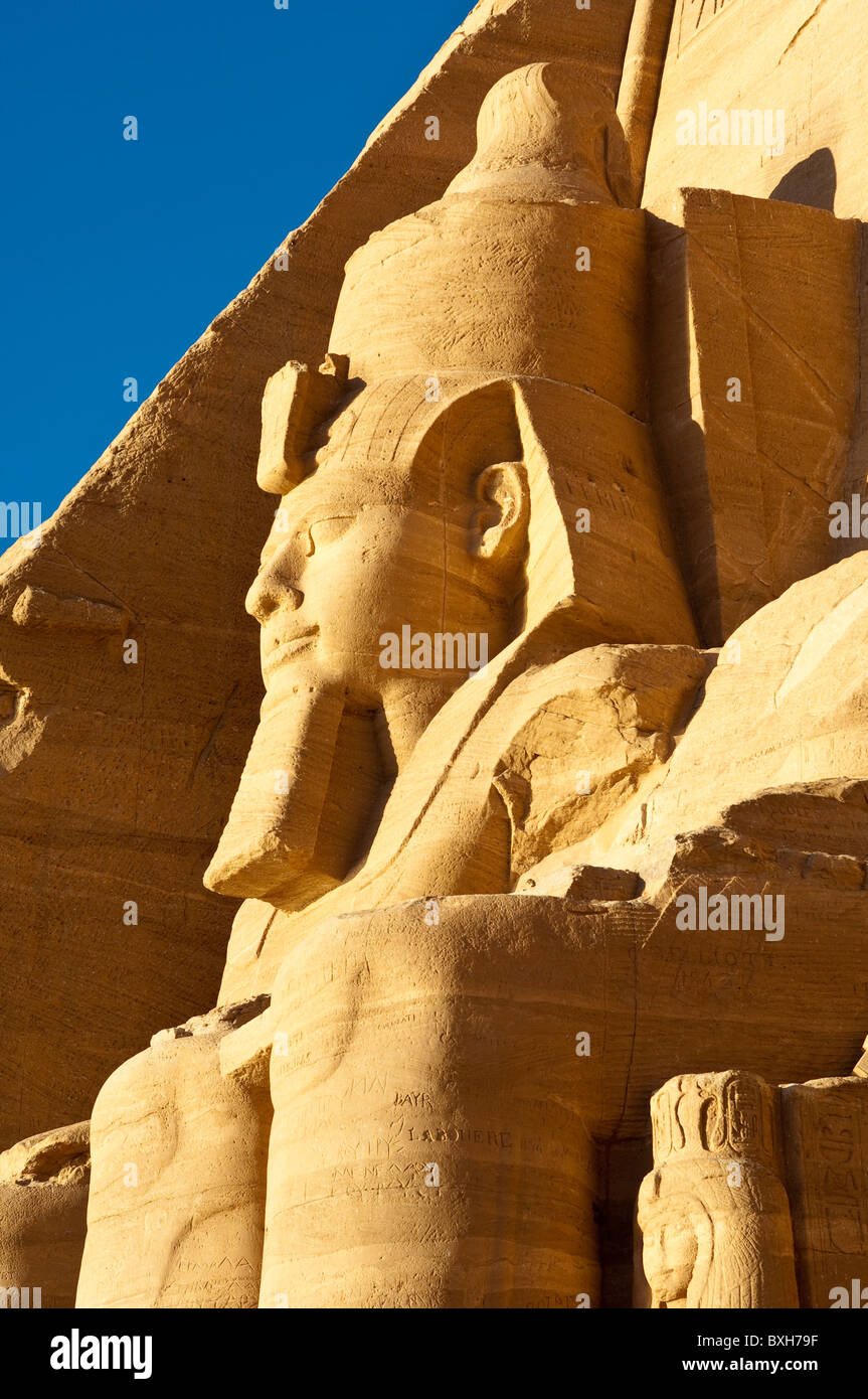 Egypt, statues Abu Simbel Temple Nubian Monuments abu, Egypt Stock