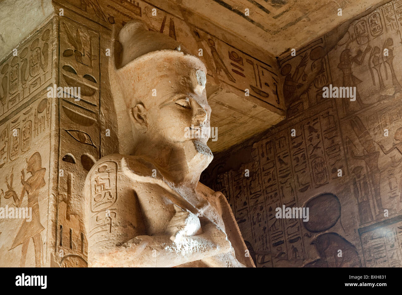 Egypt, statues Abu Simbel Temple Nubian Monuments abu, Egypt Stock