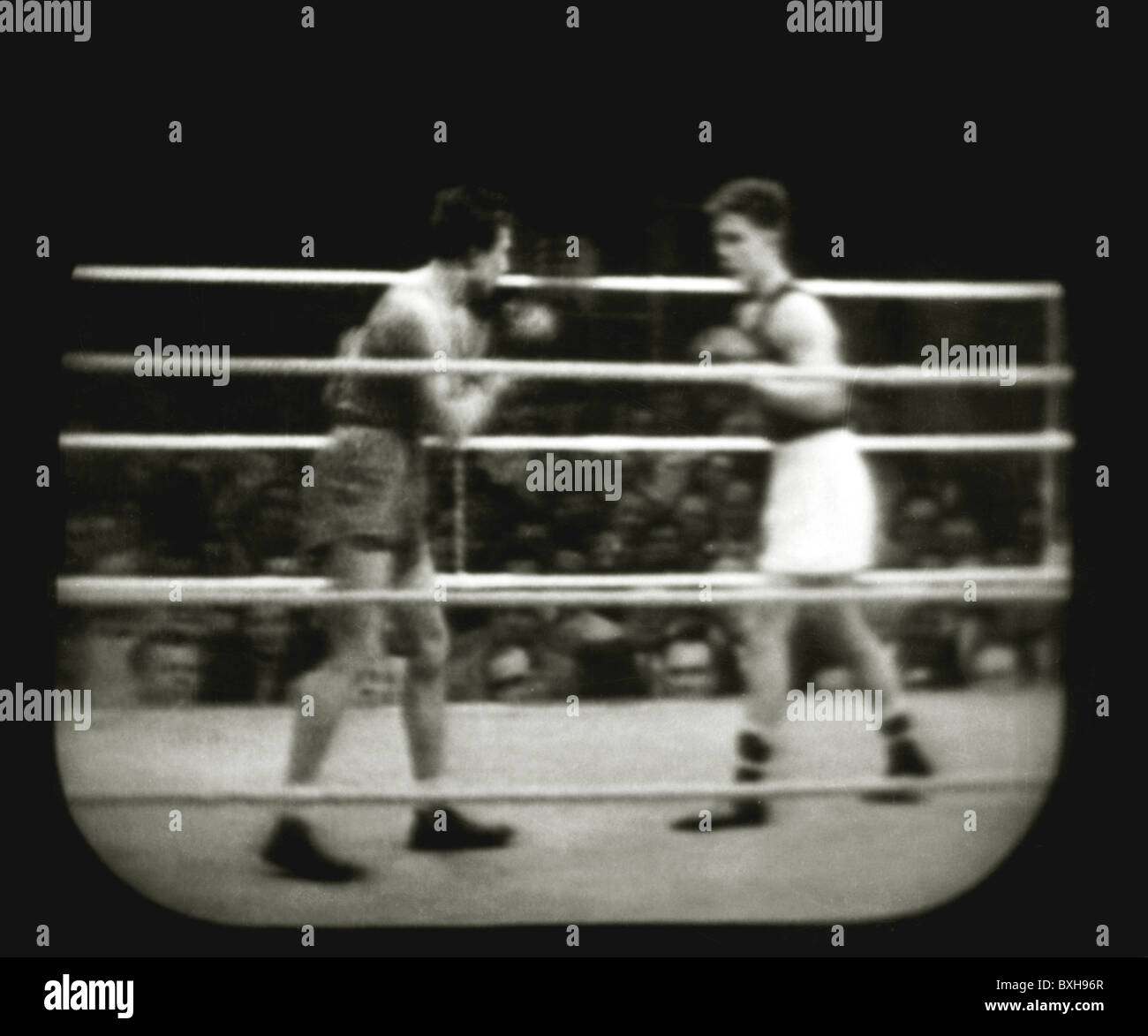 sports, boxing, first boxing sportscast at German television, Germany