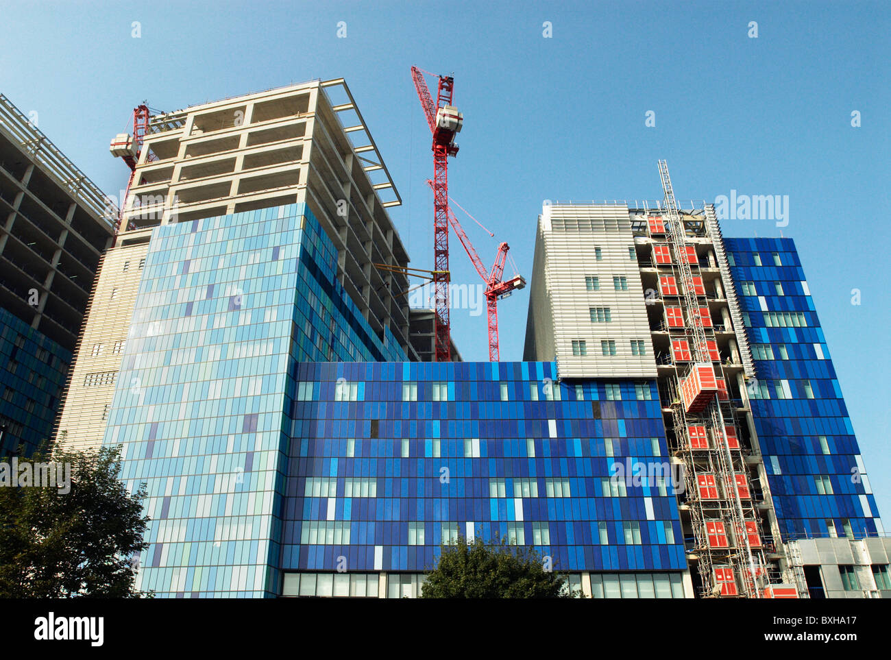 Royal London Hospital under construction becoming Britains largest new hospital Whitechapel East London UK Stock Photo