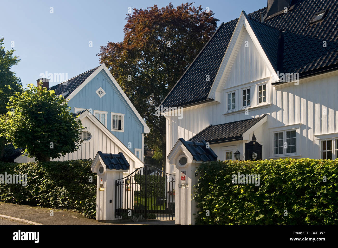 Bygdoy mansions Oslo Norway Stock Photo Alamy