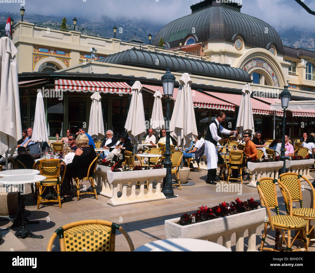Cafe de Paris, Monte Carlo, Monaco Stock Photo