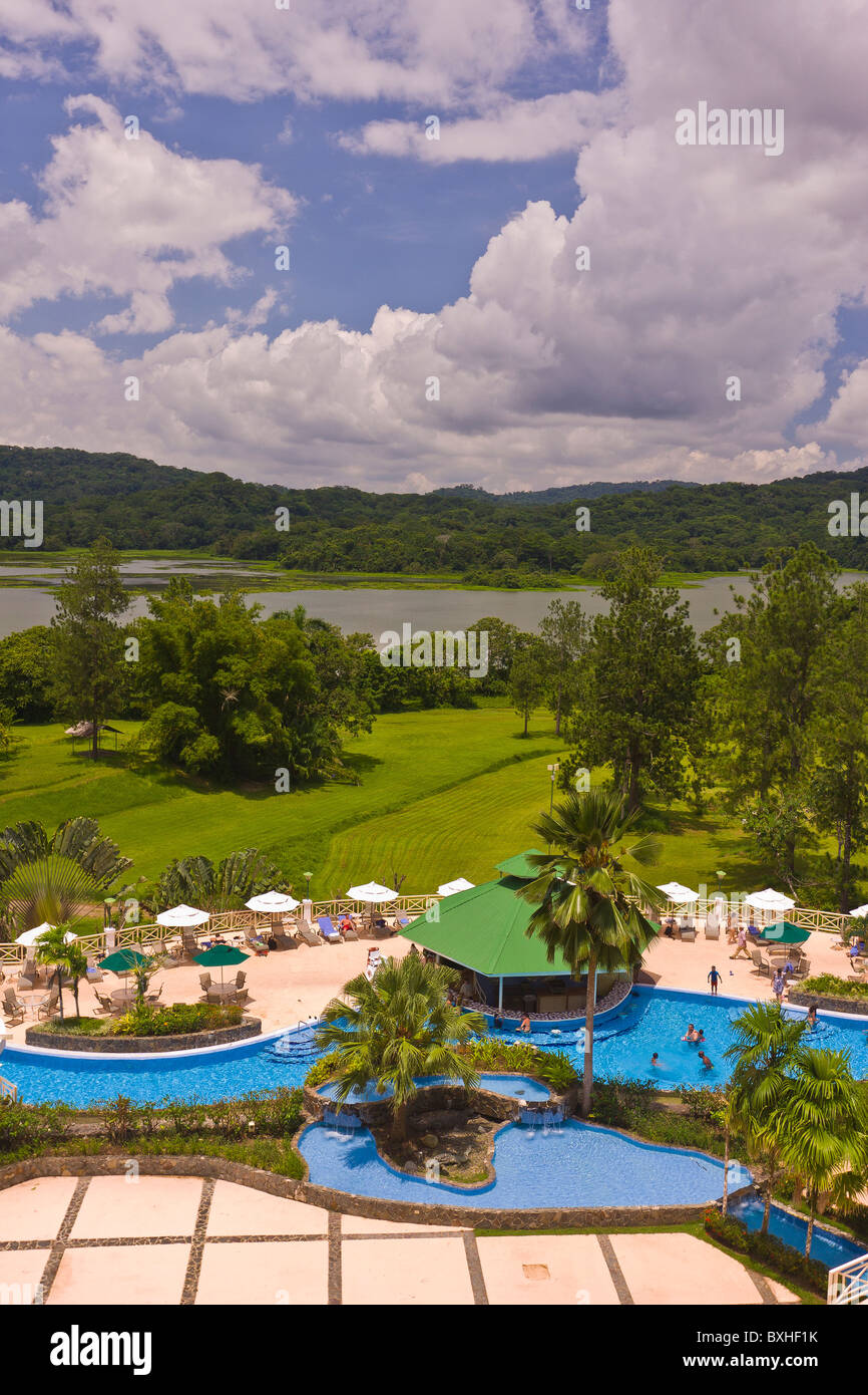 GAMBOA, PANAMA Swimming pool at Gamboa Rainforest Resort Stock Photo