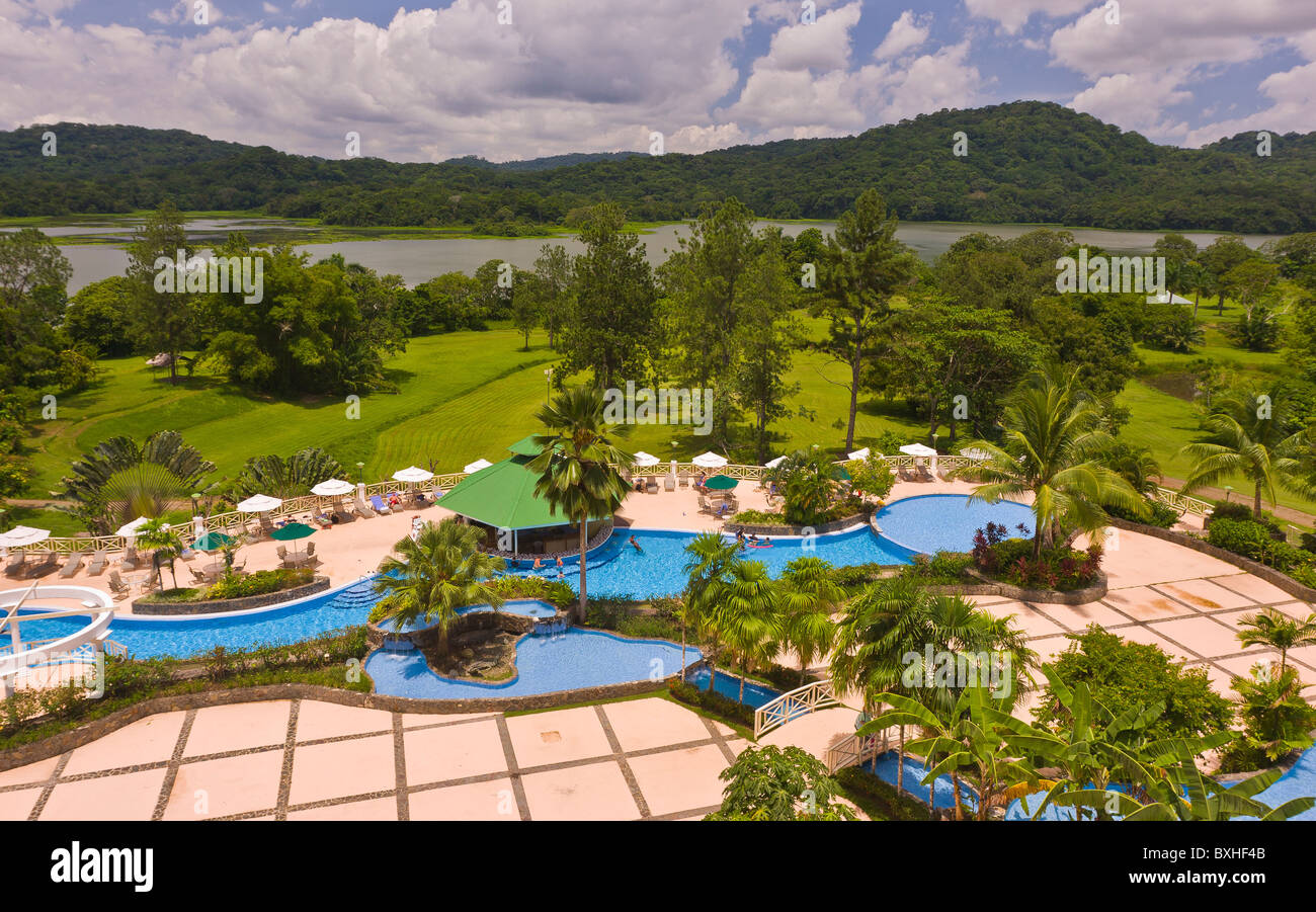 GAMBOA, PANAMA Swimming pool at Gamboa Rainforest Resort Stock Photo