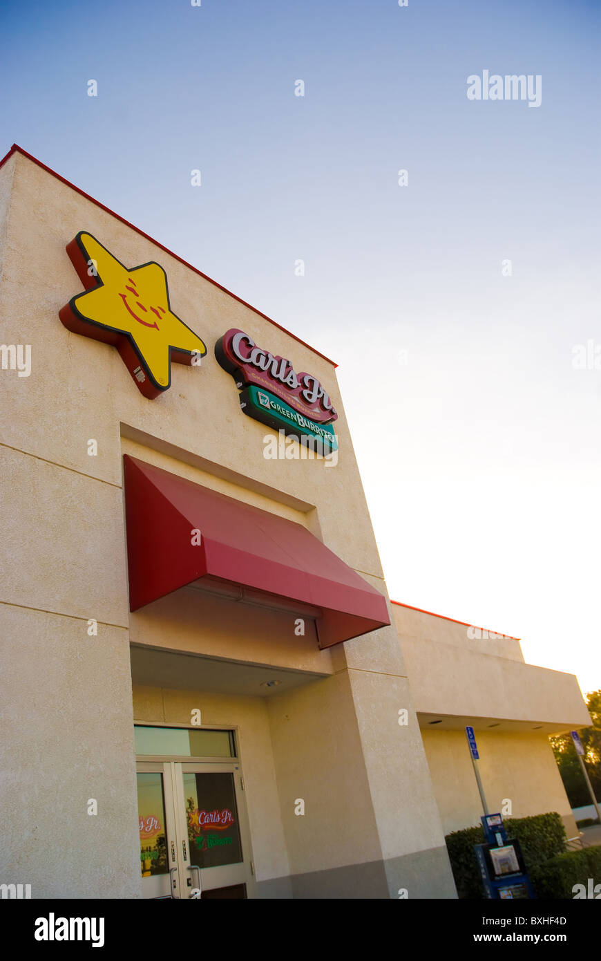 Carl S Jr And Green Burrito Fast Food Chain Restaurant Stock Photo Alamy