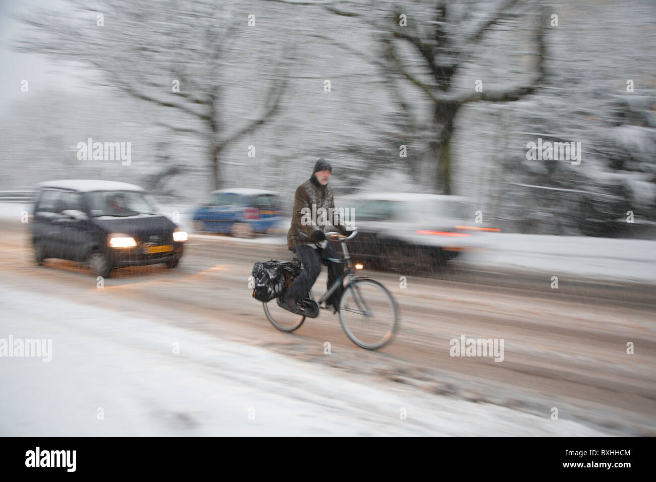 Winter snow, The Hague, Netherlands, Holland, Europe Stock Photo Alamy