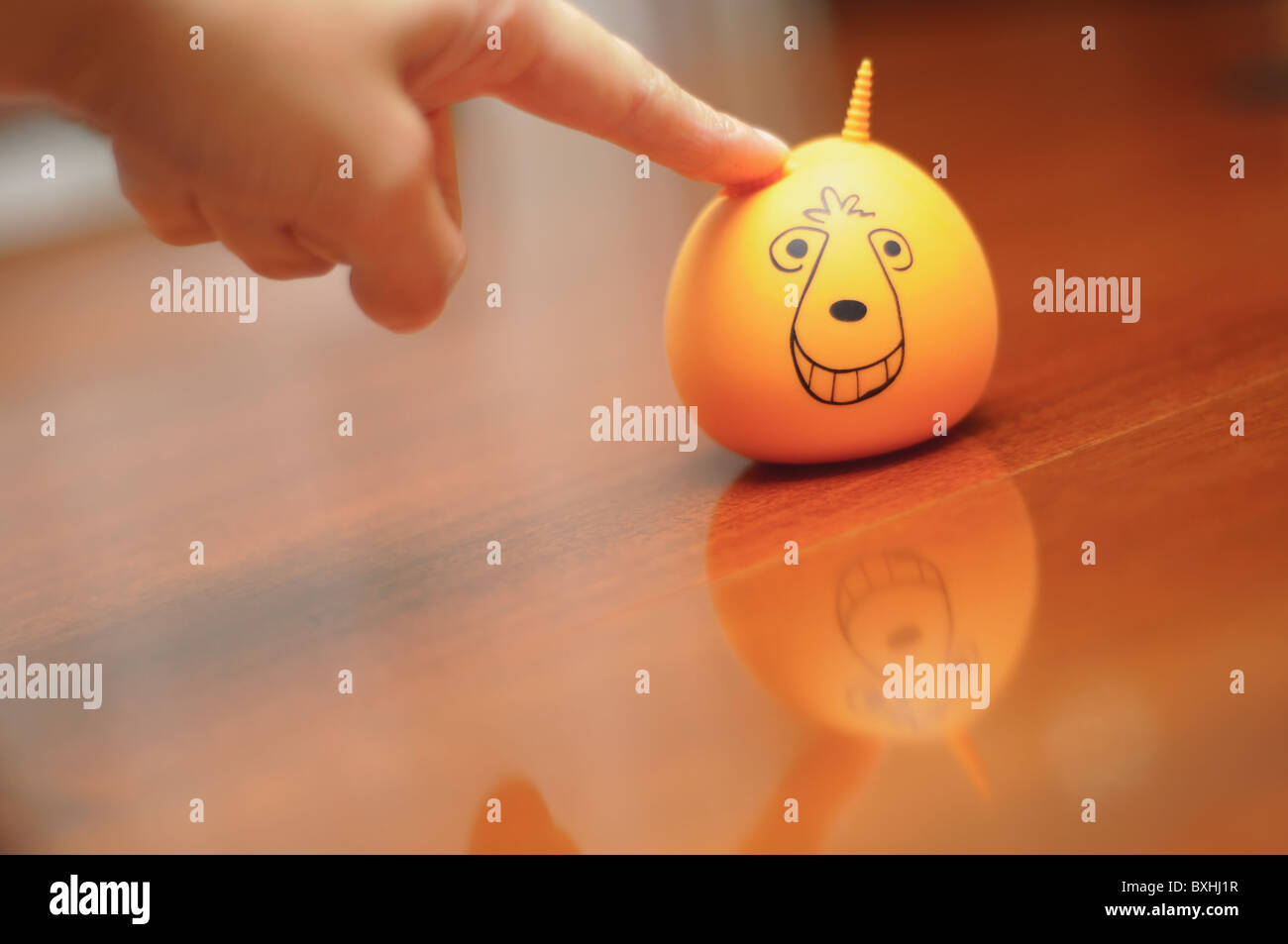 A shot of a space hopper stress ball Stock Photo