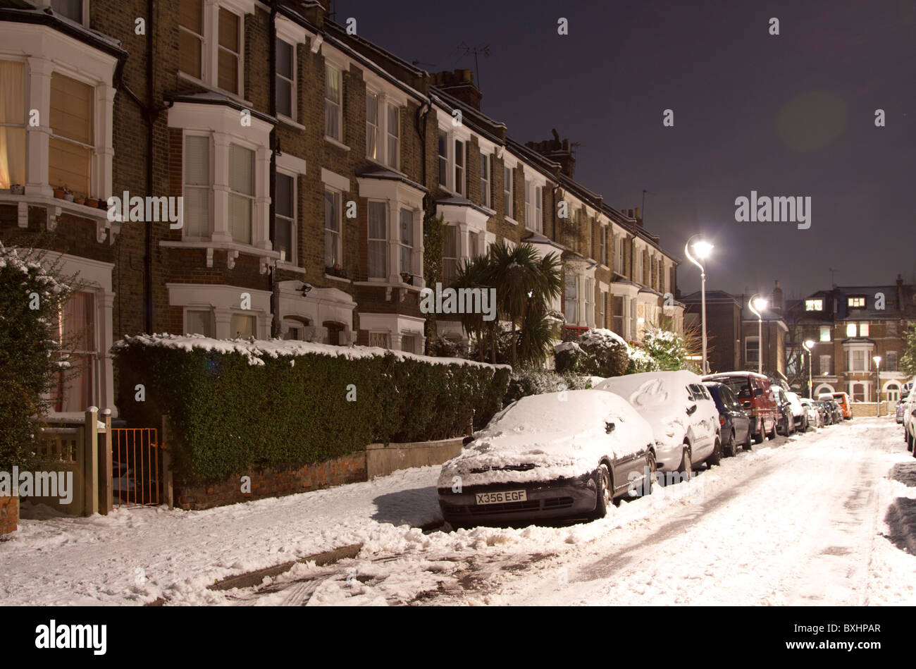 Victorian Terraced Houses - Raveley Road NW5 - Camden - London Stock Photo
