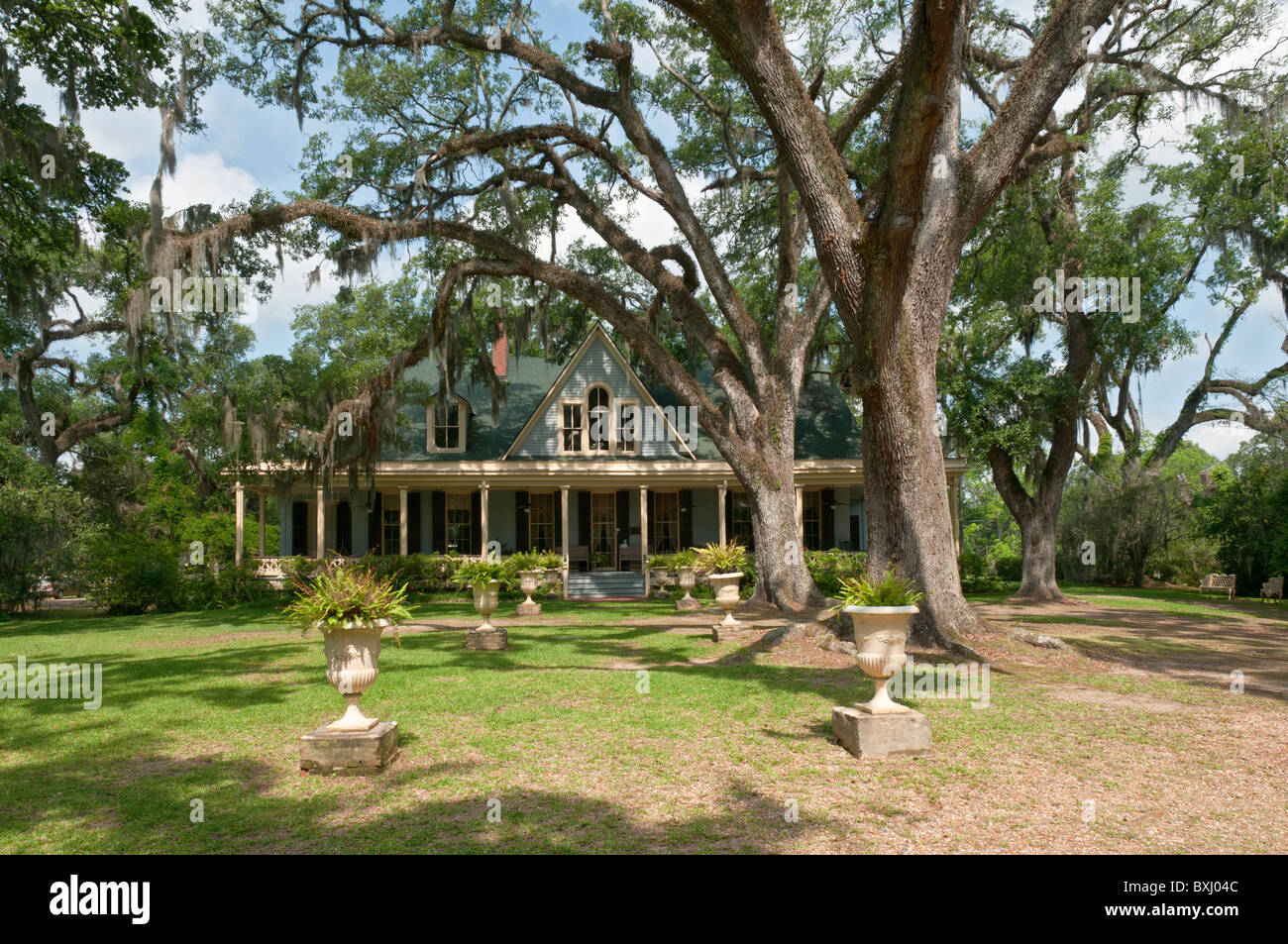 Butler Greenwood Plantation Bed & Breakfast, on National Register of Historic Places Stock Photo