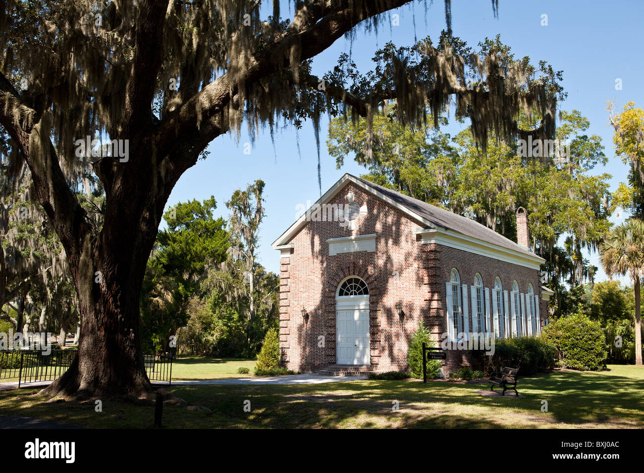 Whitefield Chapel at the Bethesda School for Boys Savannah, Georgia, USA. Stock Photo