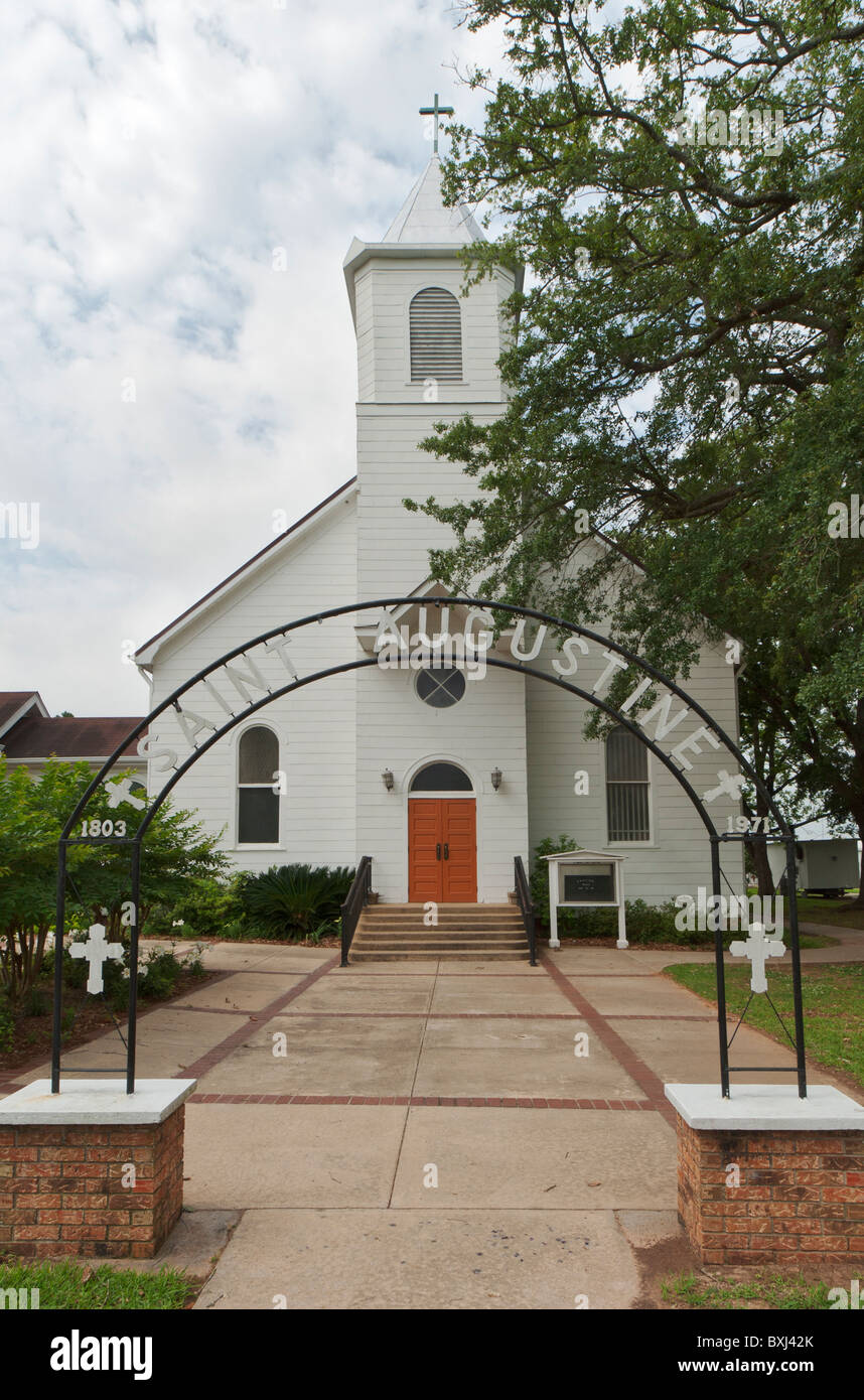 Cane River Creole National Historical Area, Saint Augustine Catholic Chuirch Stock Photo