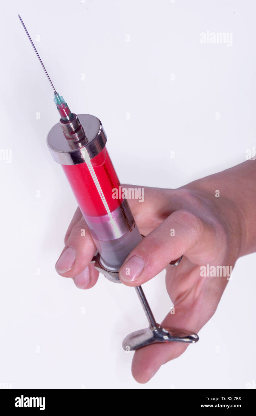 medicine, instruments / equipment, hypodermic syringe, Germany, 1950s