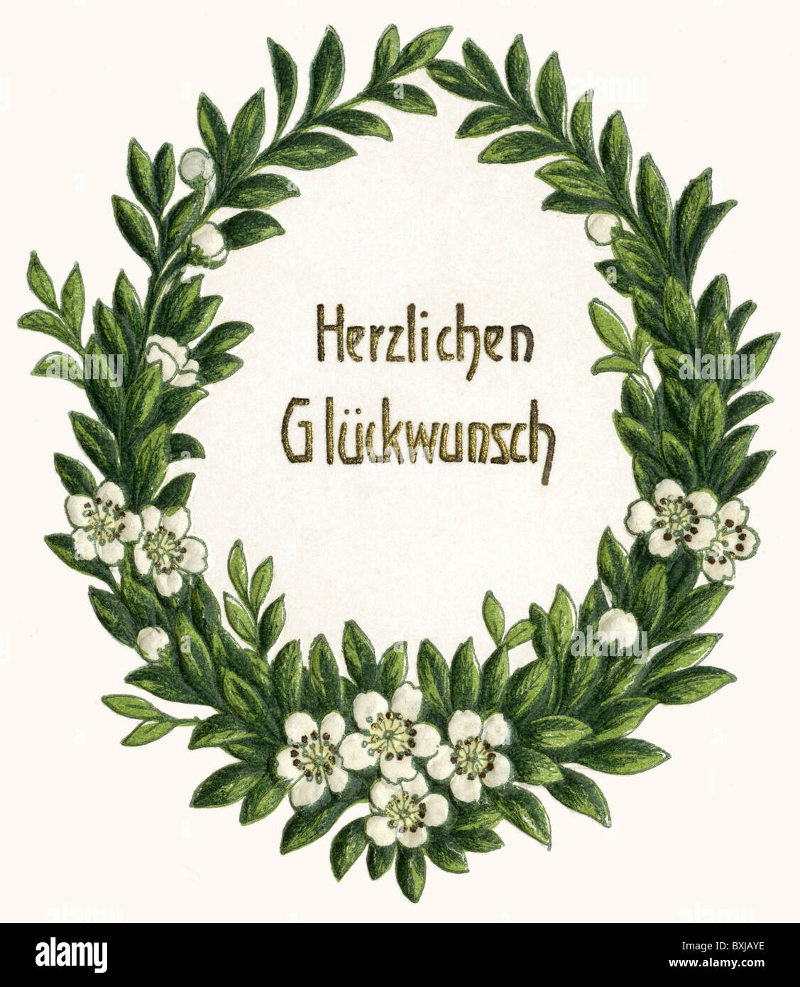 kitsch / souvenir, greetings card, congratulations, coronal, Germany ...