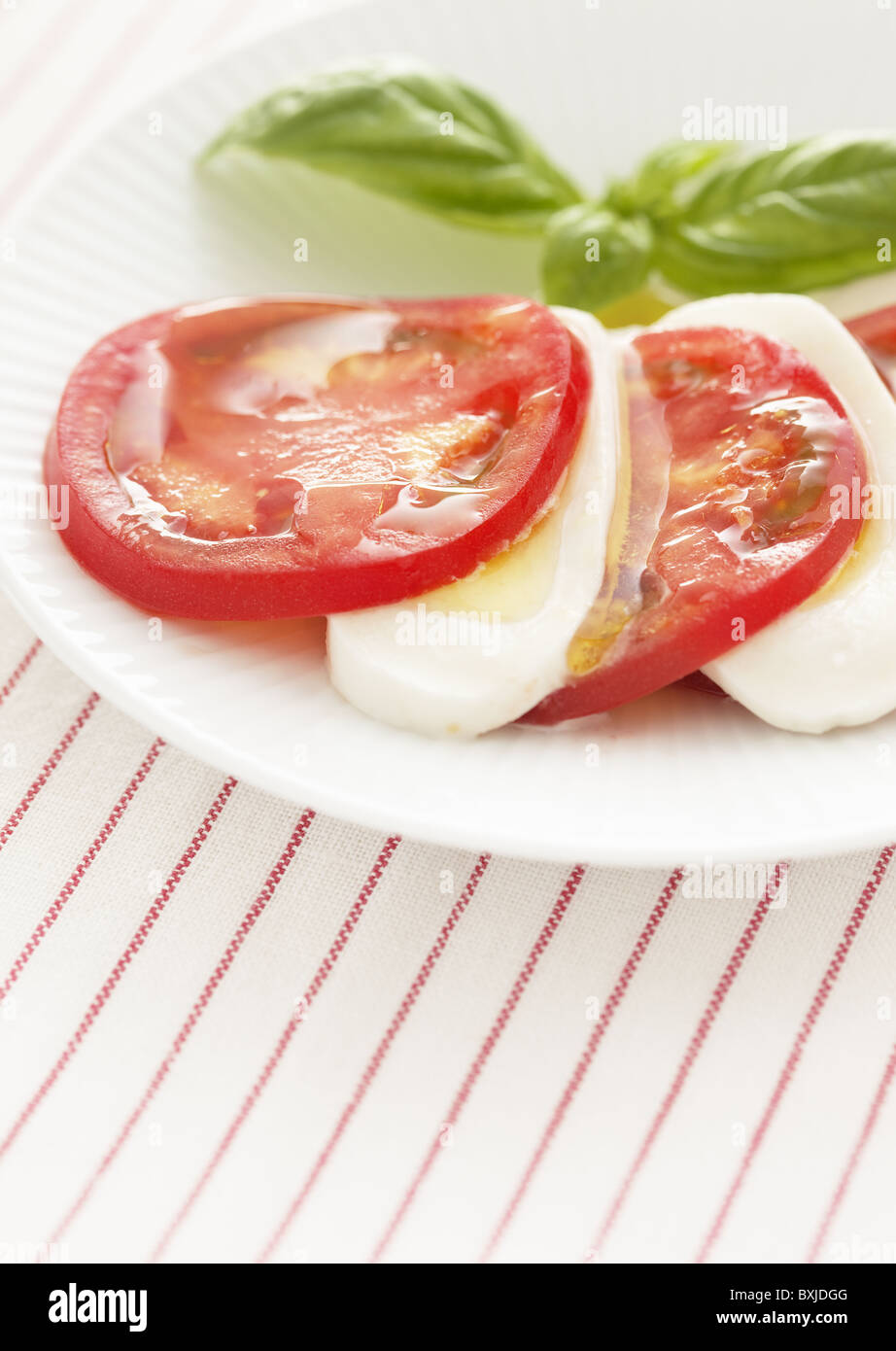 Tomate and mozzarella cheese salad Stock Photo Alamy