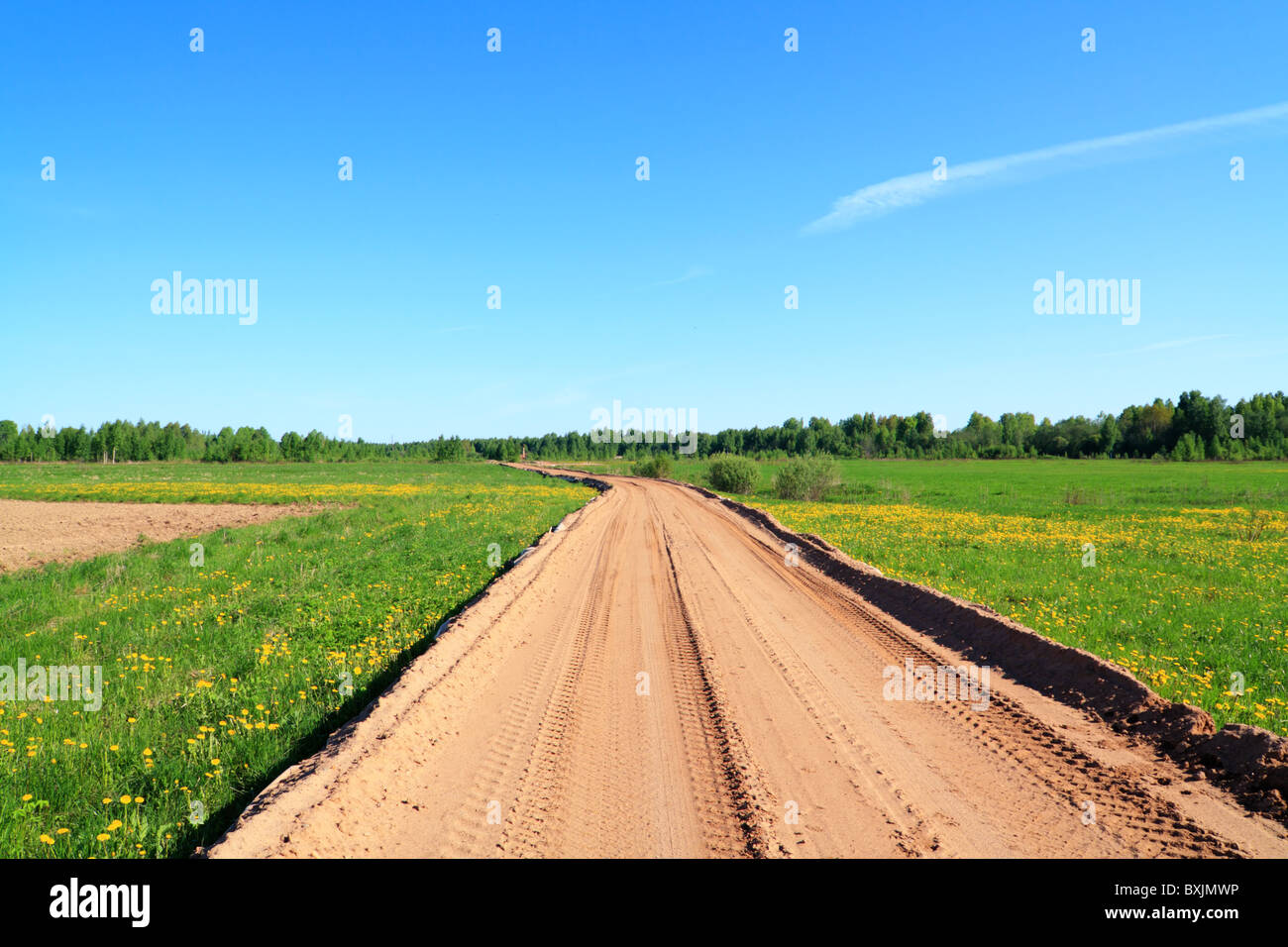 Empty rural russian landscape hi-res stock photography and images - Alamy