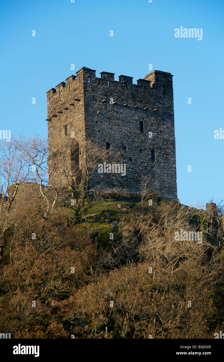 Castell Dolwyddelan Gwynedd, North Wales UK Stock Photo