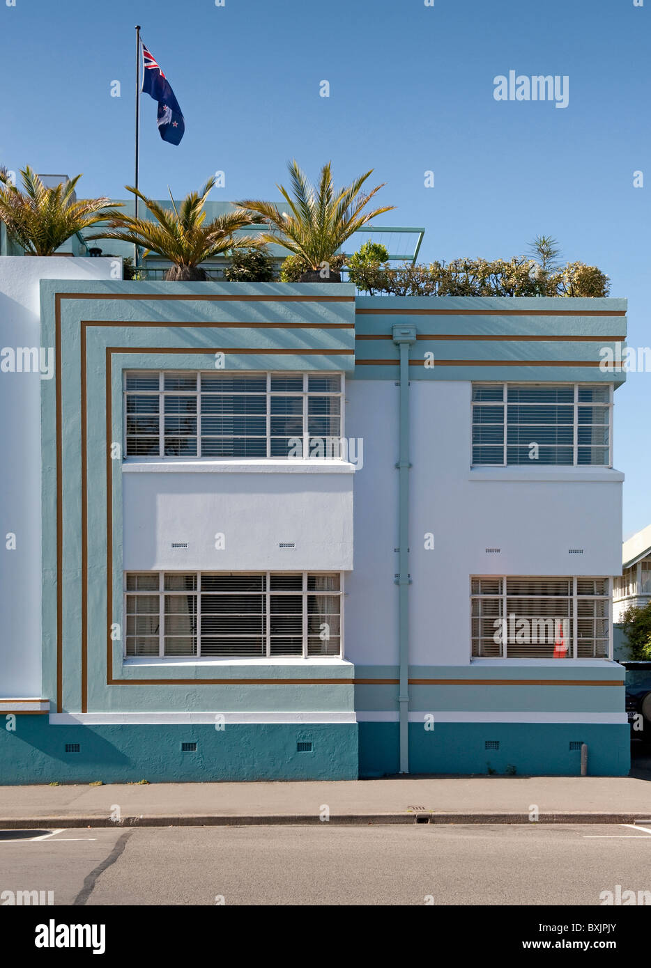 West Avon Art Deco Apartment Block On The Corner Of West Avon Art Deco Apartment Block On The Corner Of