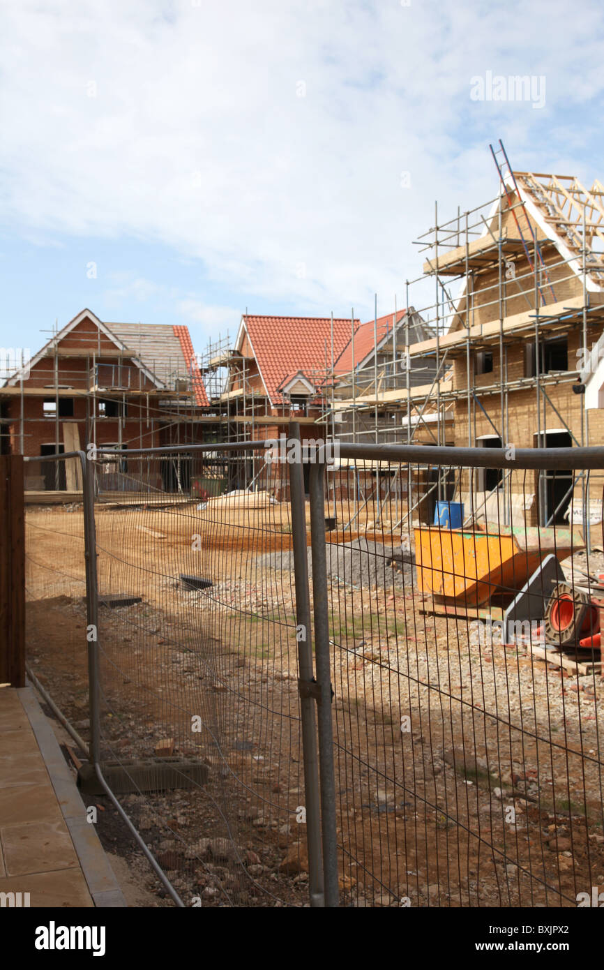 New house construction and building - UK Stock Photo - Alamy