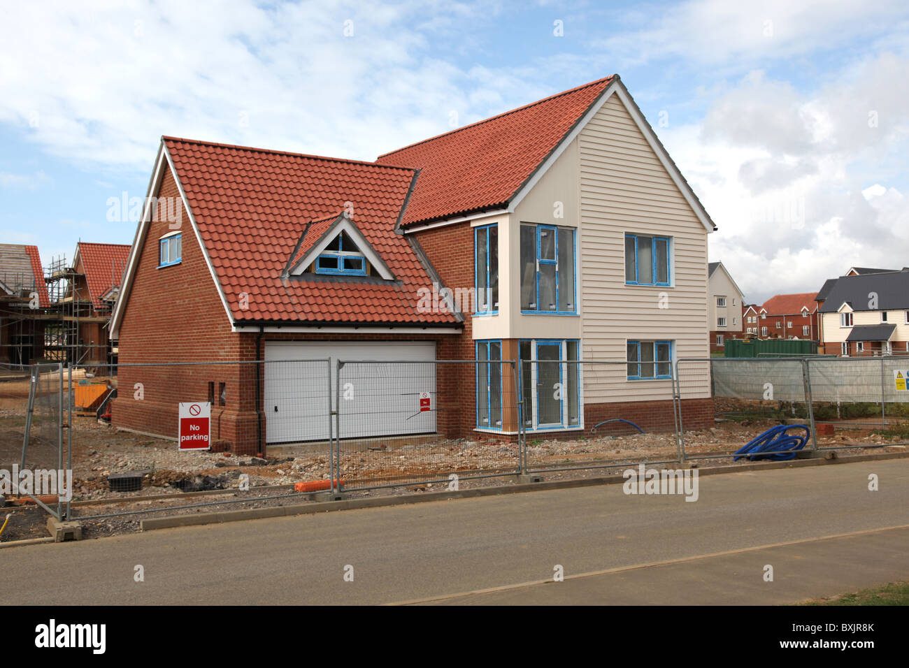 New house construction and building - UK Stock Photo