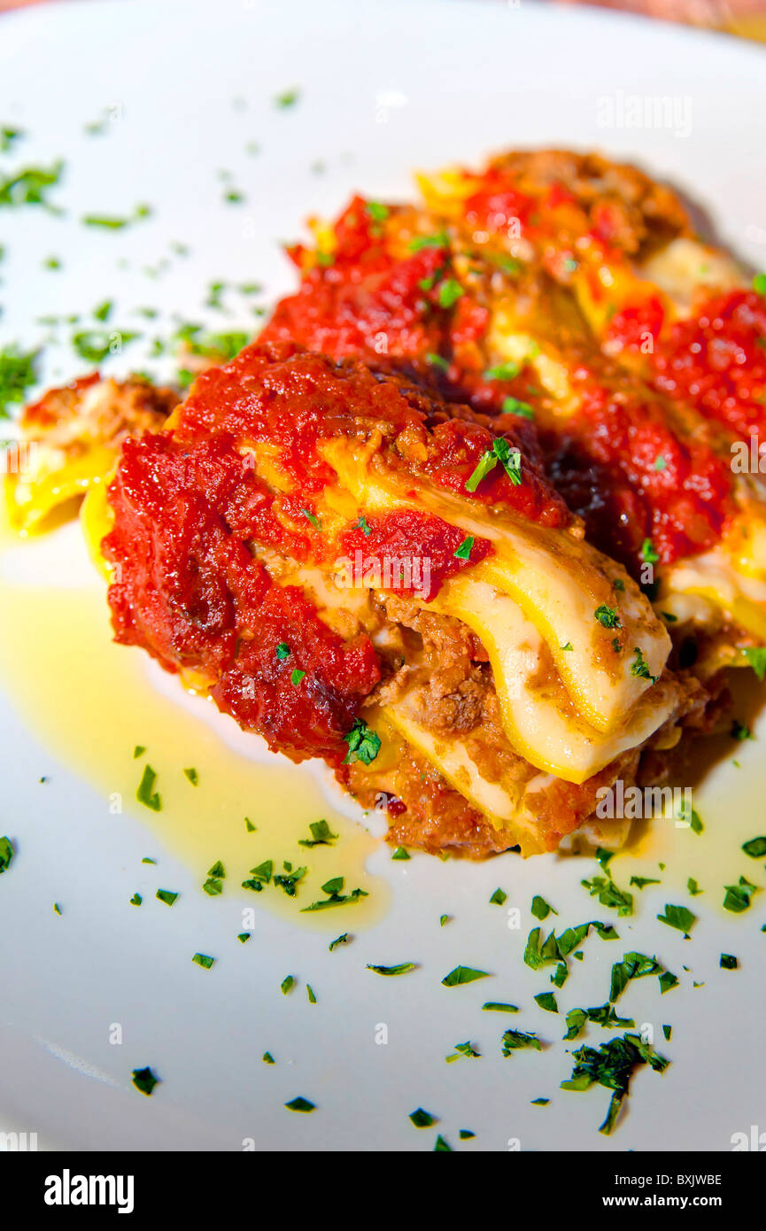 Lasagna close up hires stock photography and images Alamy