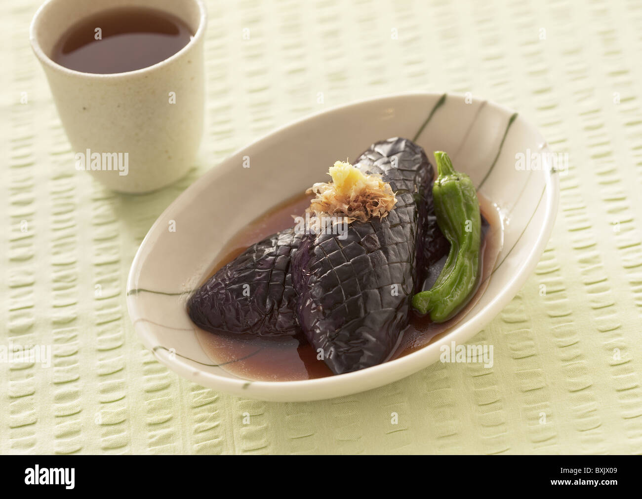 Aubergine simmered in soy sauce hires stock photography and images Alamy