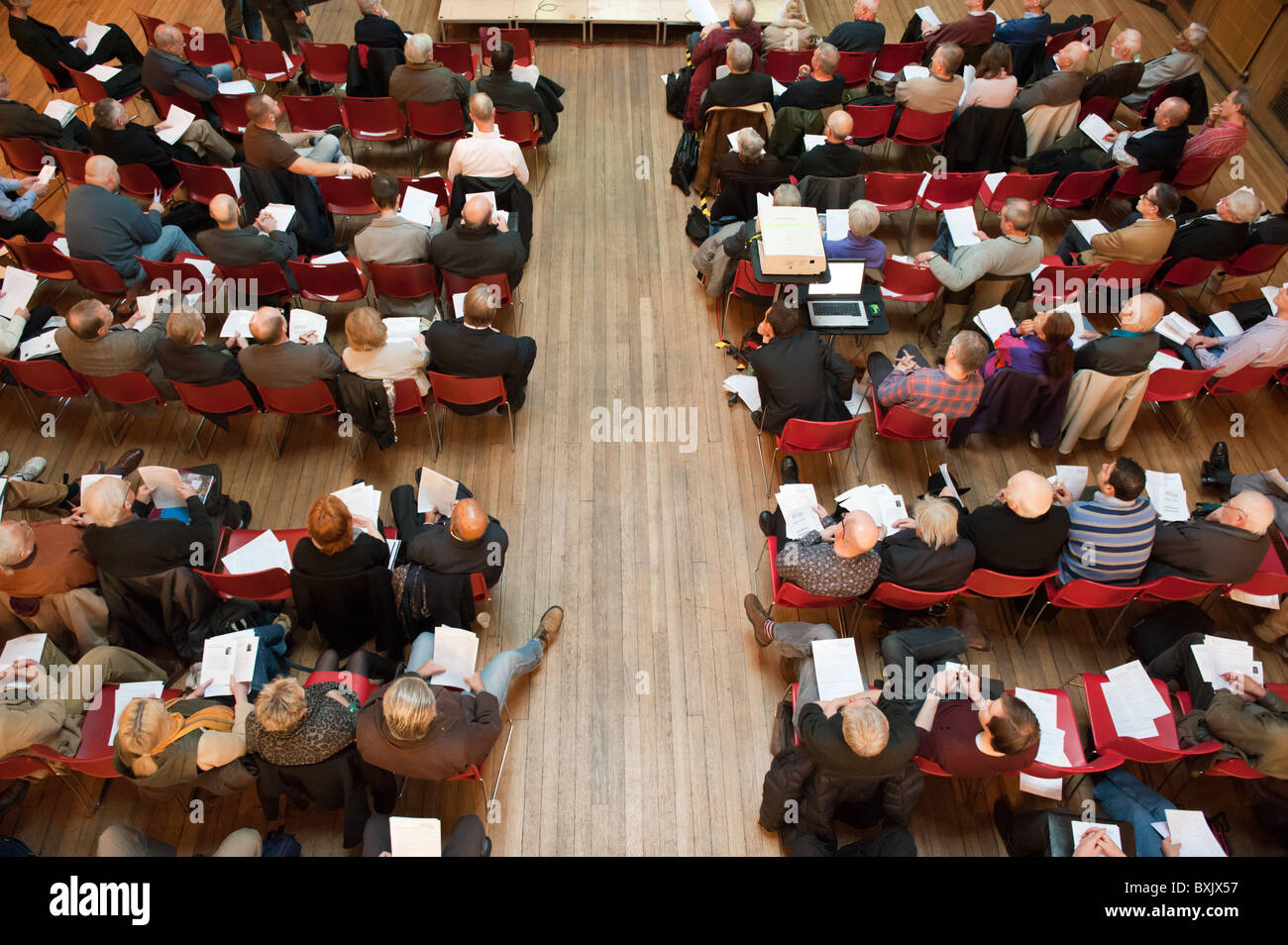 the-audience-at-a-public-meeting-stock-photo-alamy