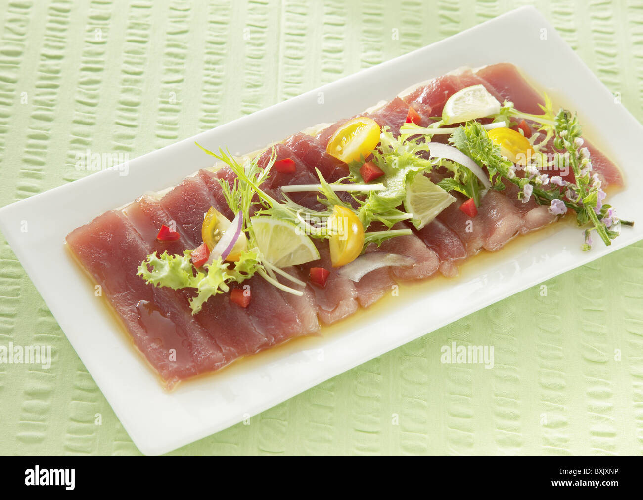 Carpaccio of tuna hires stock photography and images Alamy