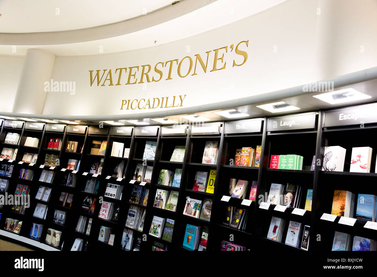 Waterstones bookshop, Piccadilly, London, England, Britain, UK Stock Photo