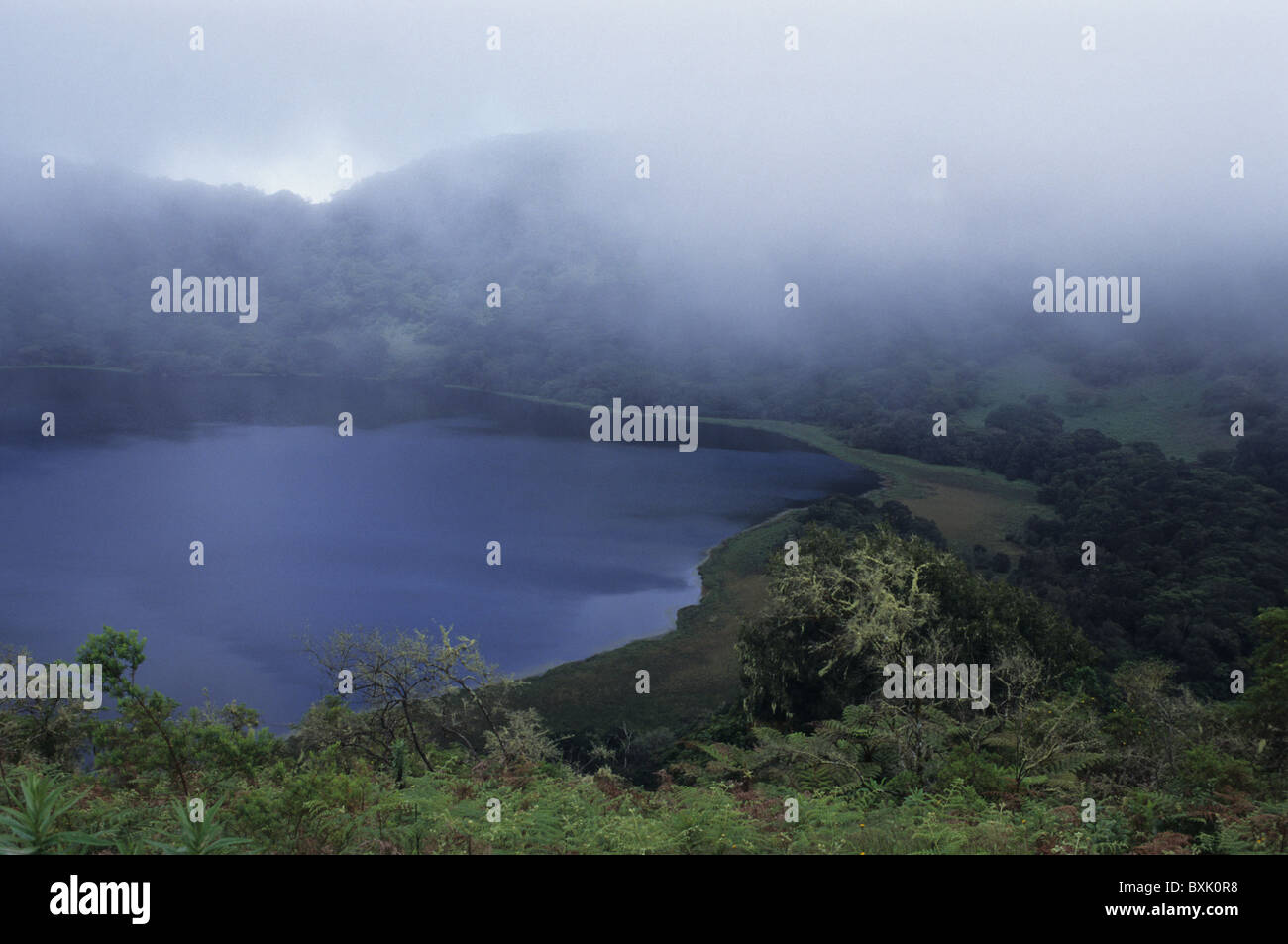 View of Lake Biao. MOCA South Bioko Island  EQUATORIAL GUINEA Stock Photo
