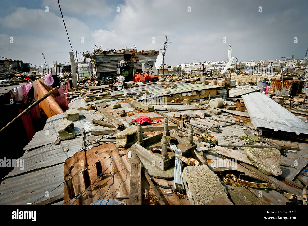 Douar Secouila slum Casablanca Stock Photo