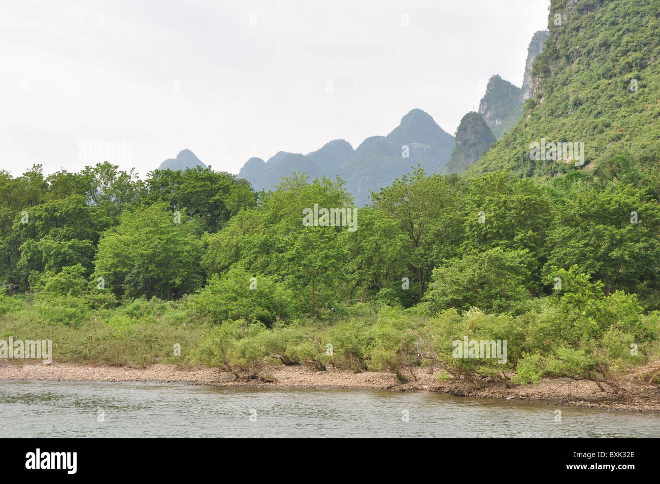 Li River, Limestone Peaks, Guilin area, Southern China Stock Photo - Alamy